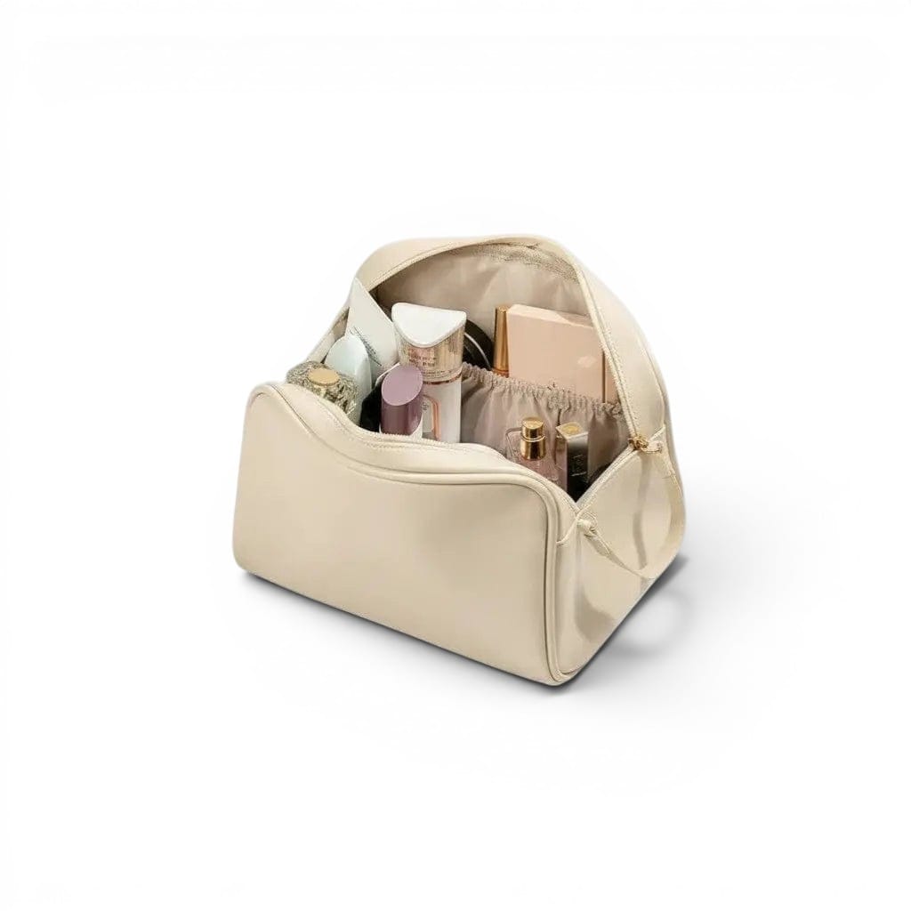 L'Apra | Trousse de Toilette Femme - Simili Cuir Grande Ouverture