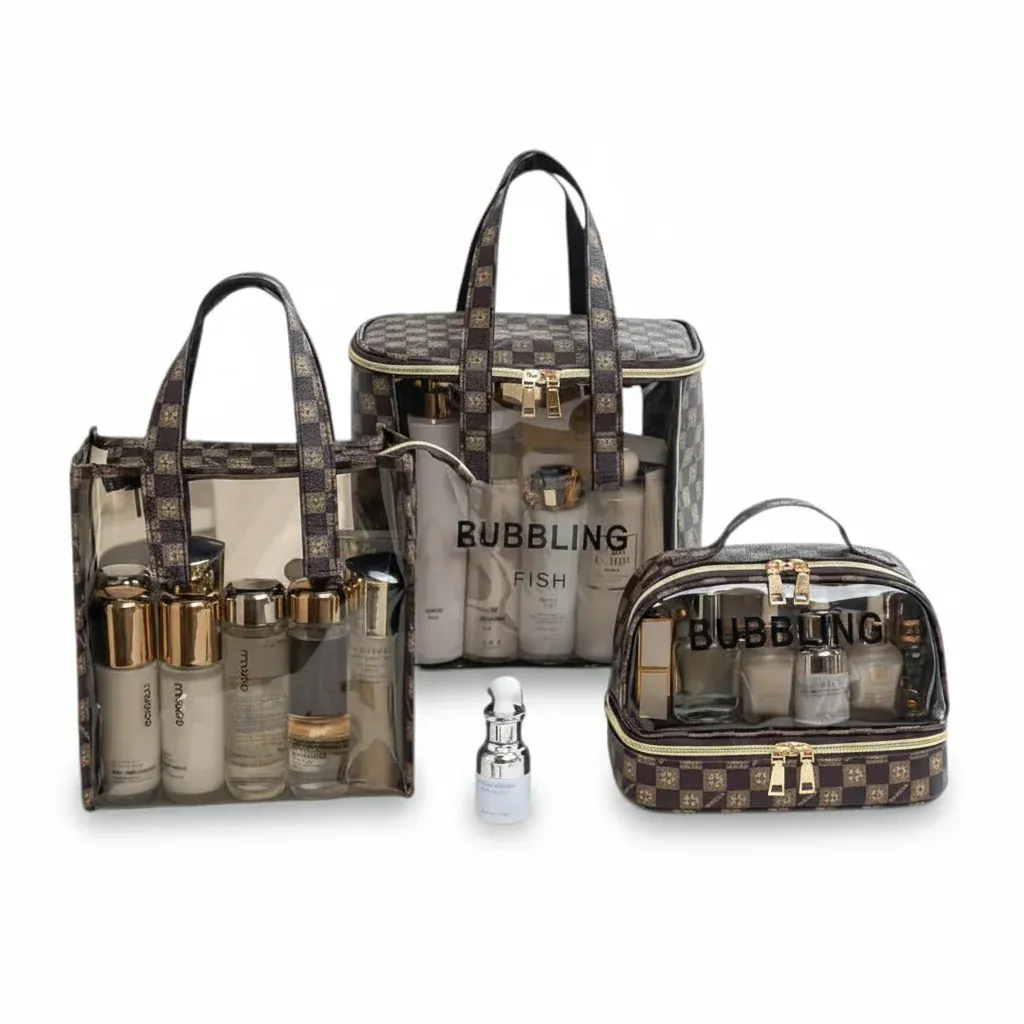 La Carvi | Trousse de Toilette PVC Carreaux Femme