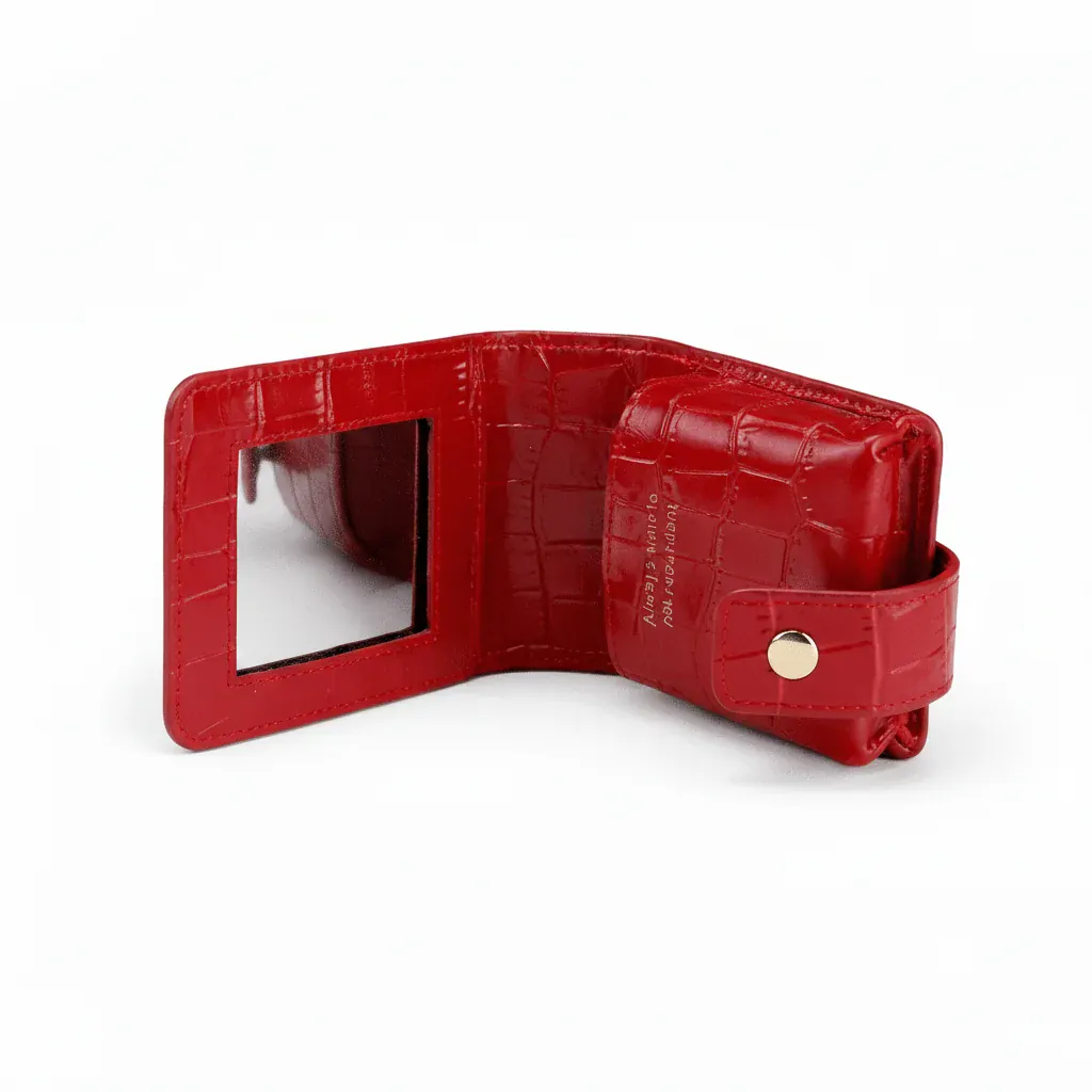 La Labva | Pochette Rouges à Lèvres Simili Cuir Miroir Mini