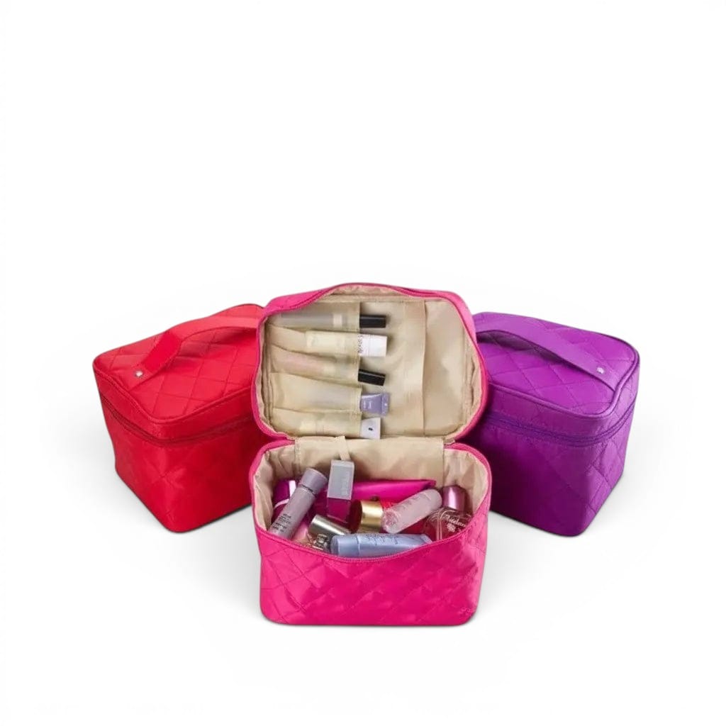 La Matea | Trousse de Toilette Femme Nylon Matelassé Grande Capacité