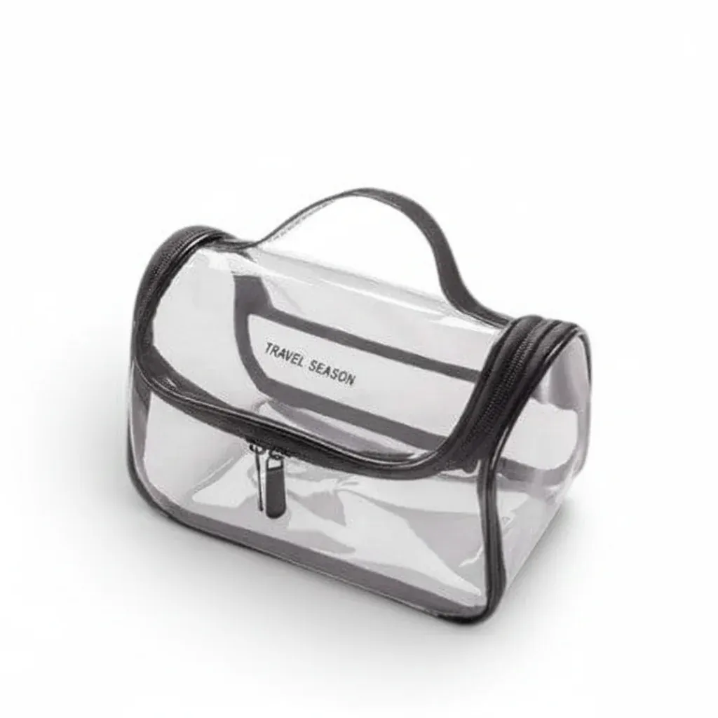 La Rigvi | Trousse Transparente PVC Rigide Grande Capacité