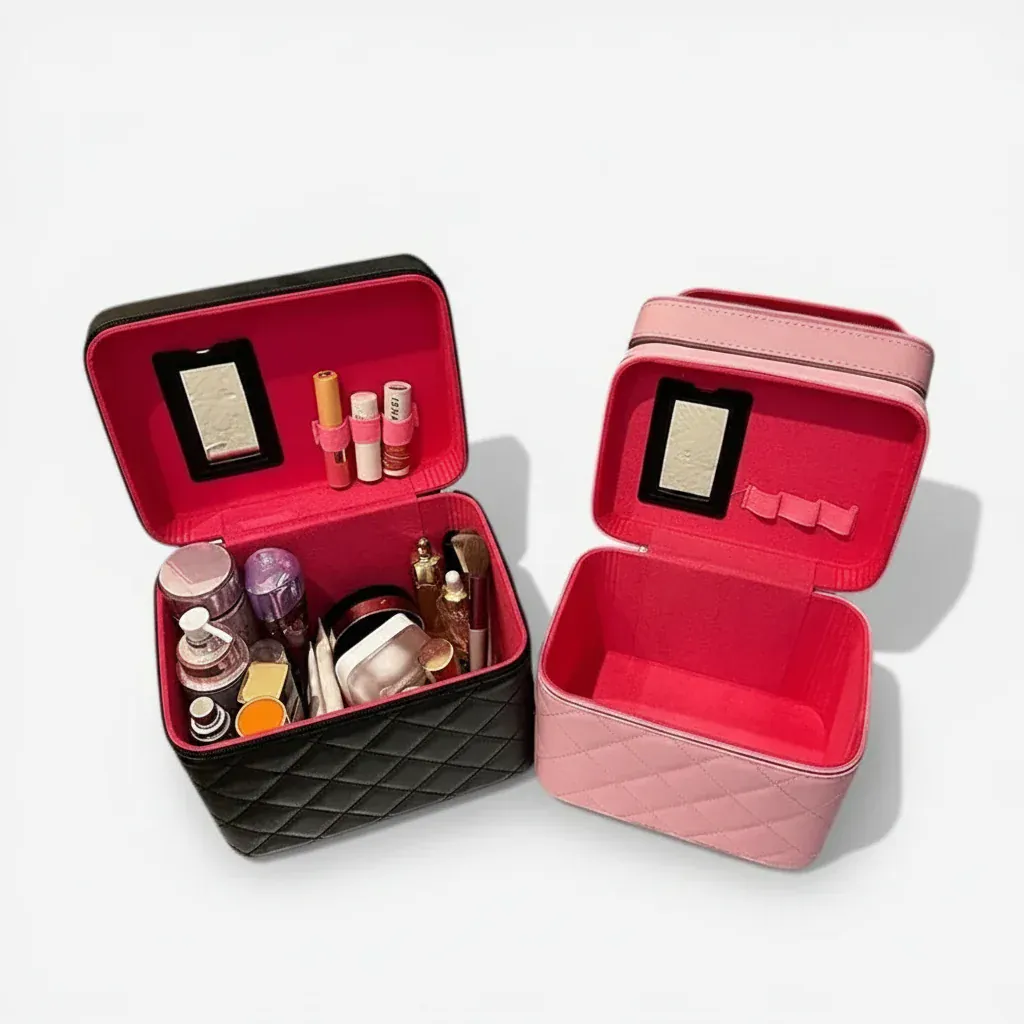 La Valsa | Trousse Maquillage Cuir PU Format Valise 2 Tailles
