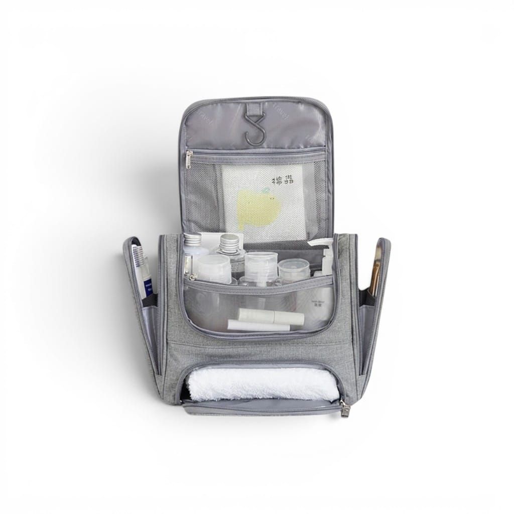 Le Crono | Trousse de Toilette Suspendue Nylon Grand Format