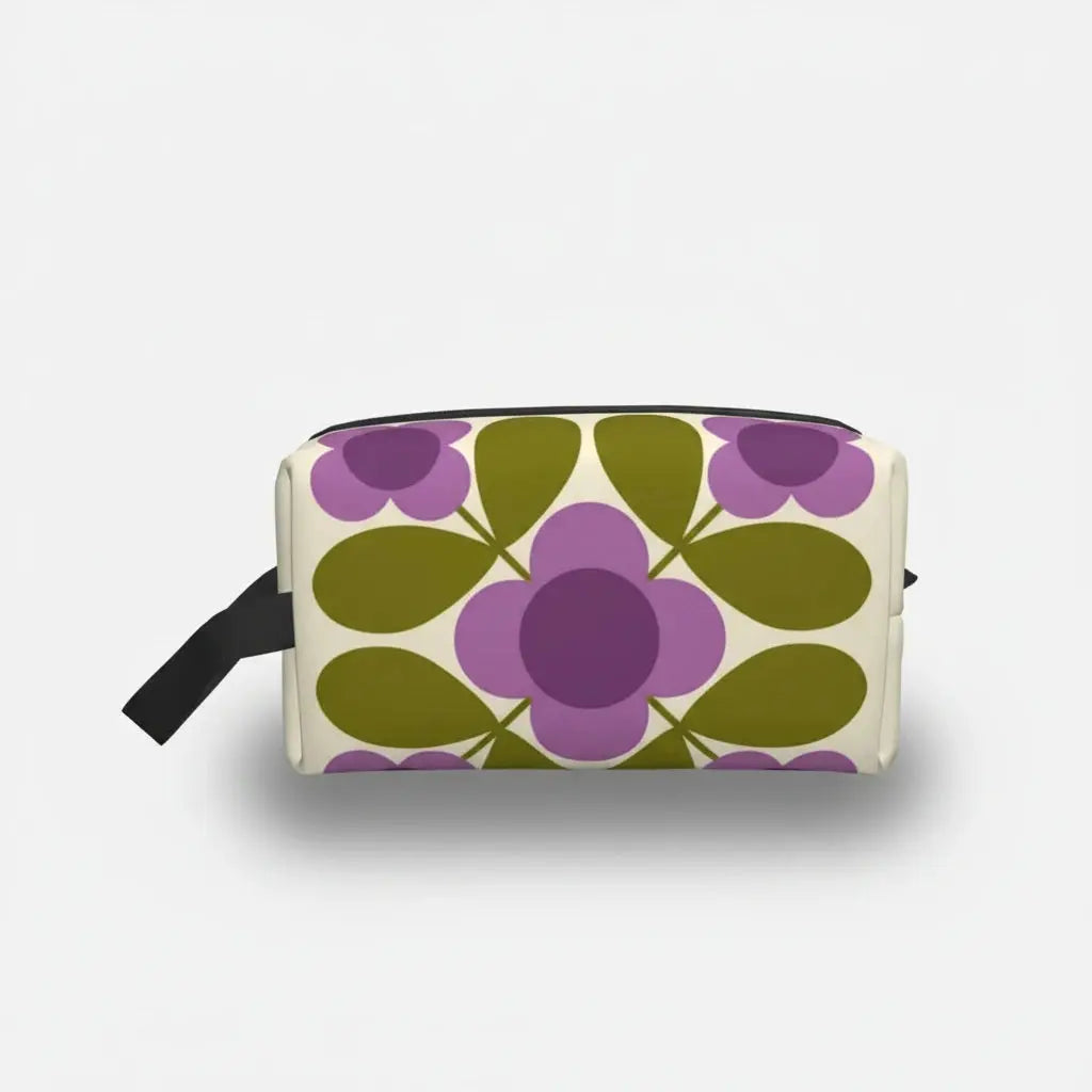 Trousse de toilette à motifs floraux rétro