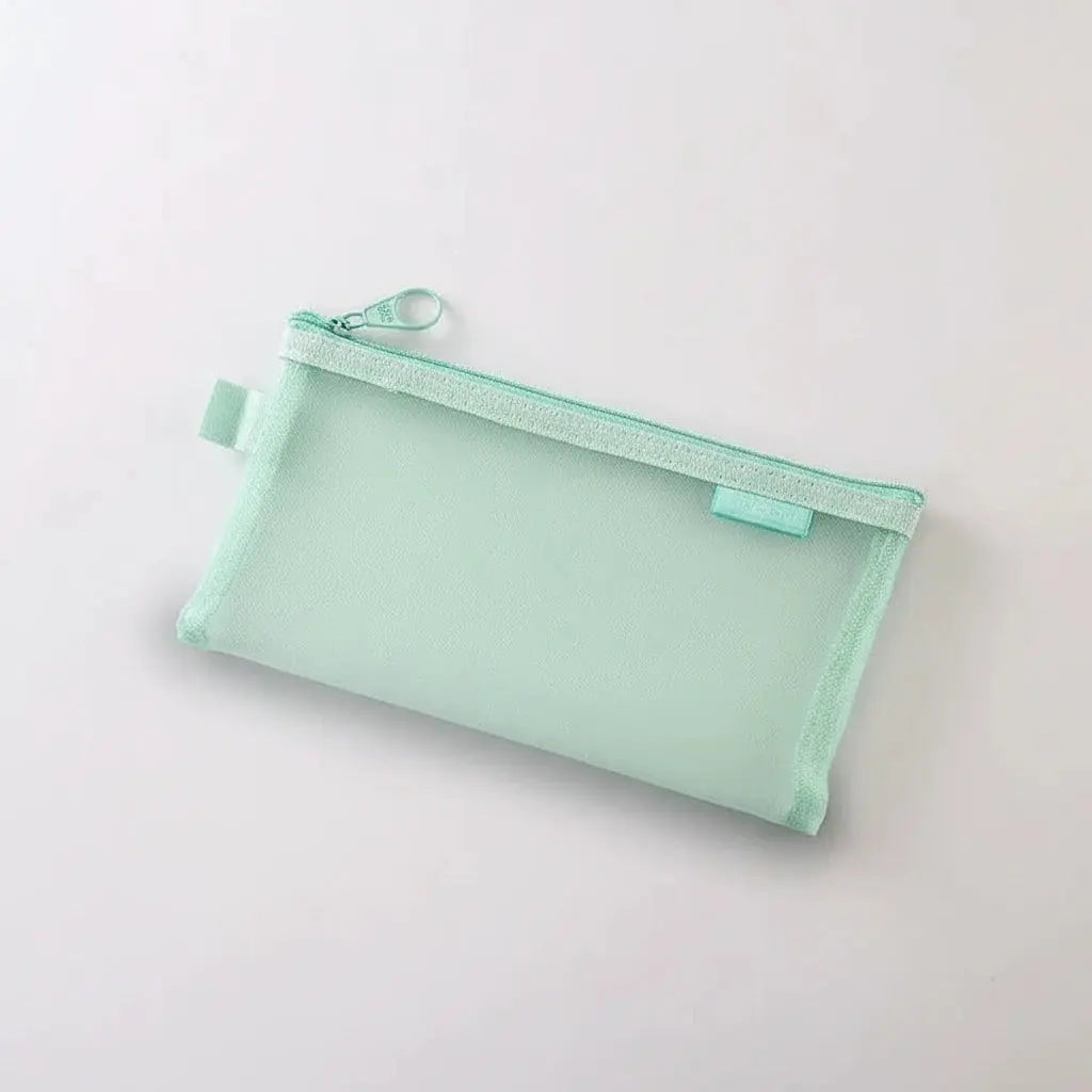 Trousse de toilette en nylon mesh transparent