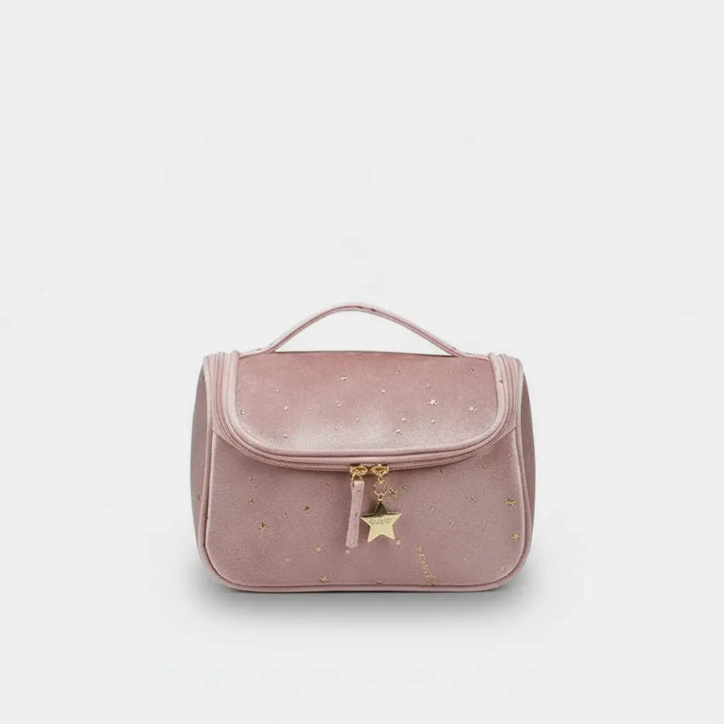 Trousse de toilette femme | Pochette chic velours