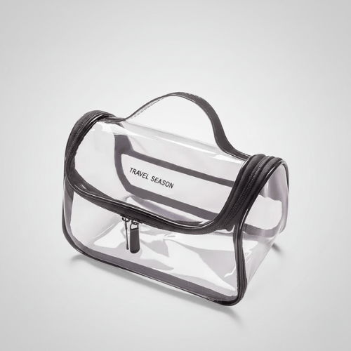 Trousse de toilette transparente – Étanche, grande capacité