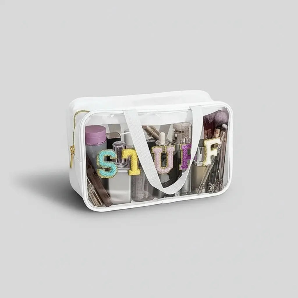 Trousse de toilette transparente grande capacité