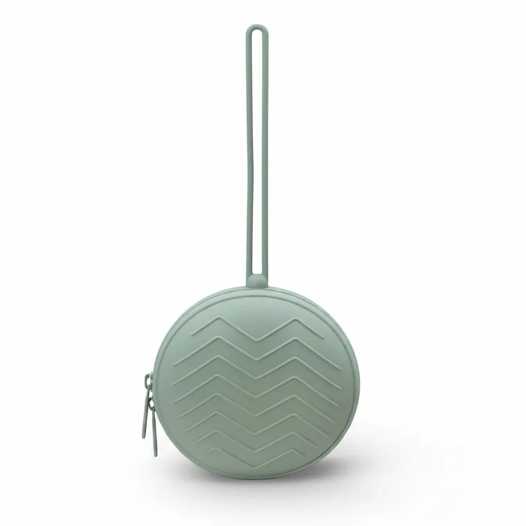 Boîte tétine silicone | Étui hygiénique bébé portable fermeture éclair