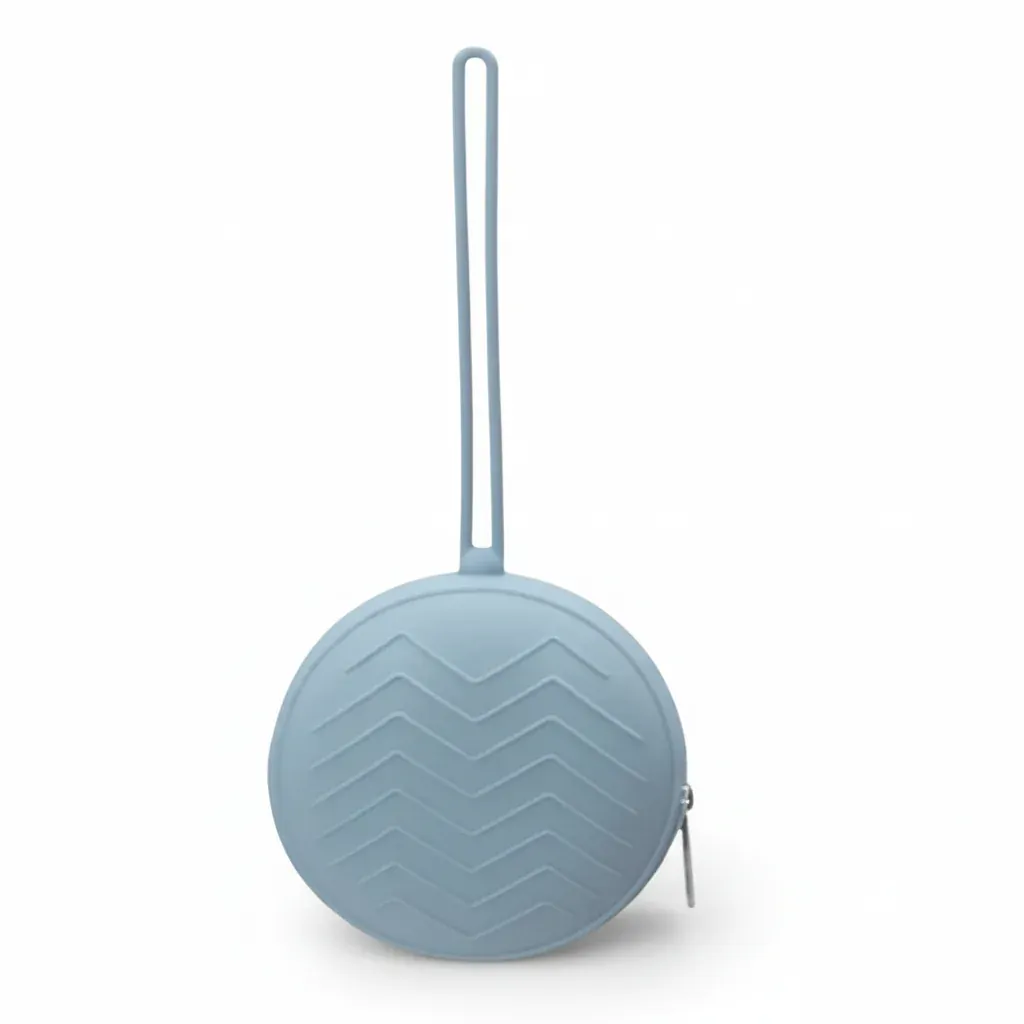 Boîte tétine silicone | Étui hygiénique bébé portable fermeture éclair