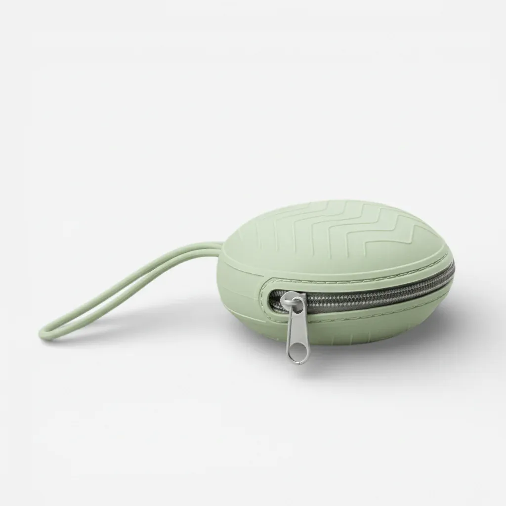 Boîte tétine silicone | Étui hygiénique bébé portable fermeture éclair