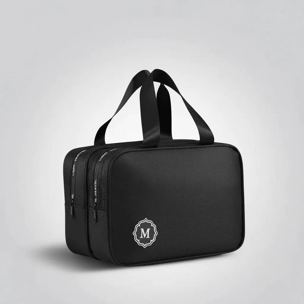 Grande trousse de toilette double compartiment