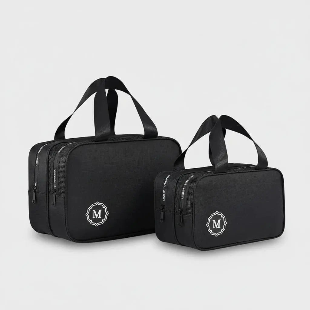 Grande trousse de toilette double compartiment