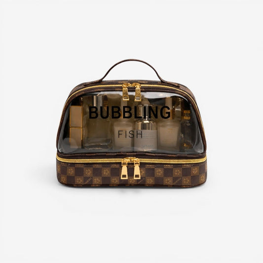 Grande trousse de toilette PVC imperméable – Carreaux