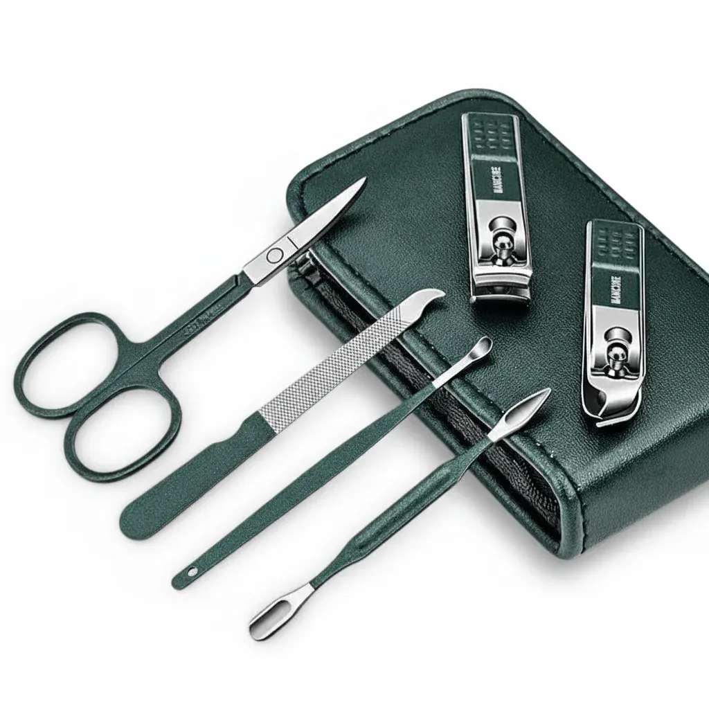 Kit manucure voyage 6 pièces – Étui compact & acier inoxydable