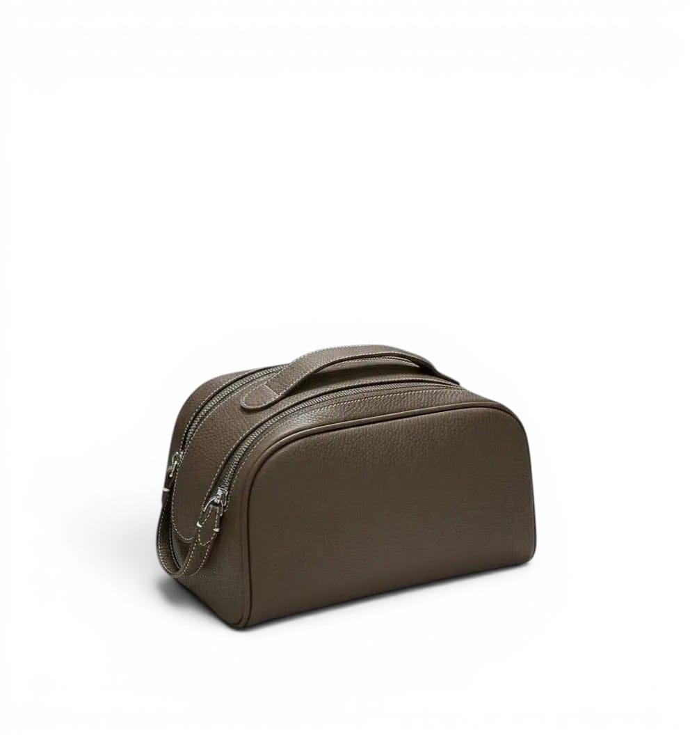 L'Alba | Trousse de Toilette Femme - Vanity Cuir Pleine Fleur