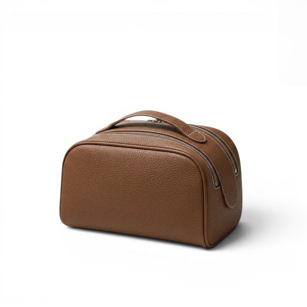 L'Alba | Trousse de Toilette Femme - Vanity Cuir Pleine Fleur