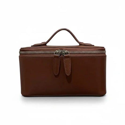 L'Alma | Trousse de Toilette Femme - Cuir Véritable Compact