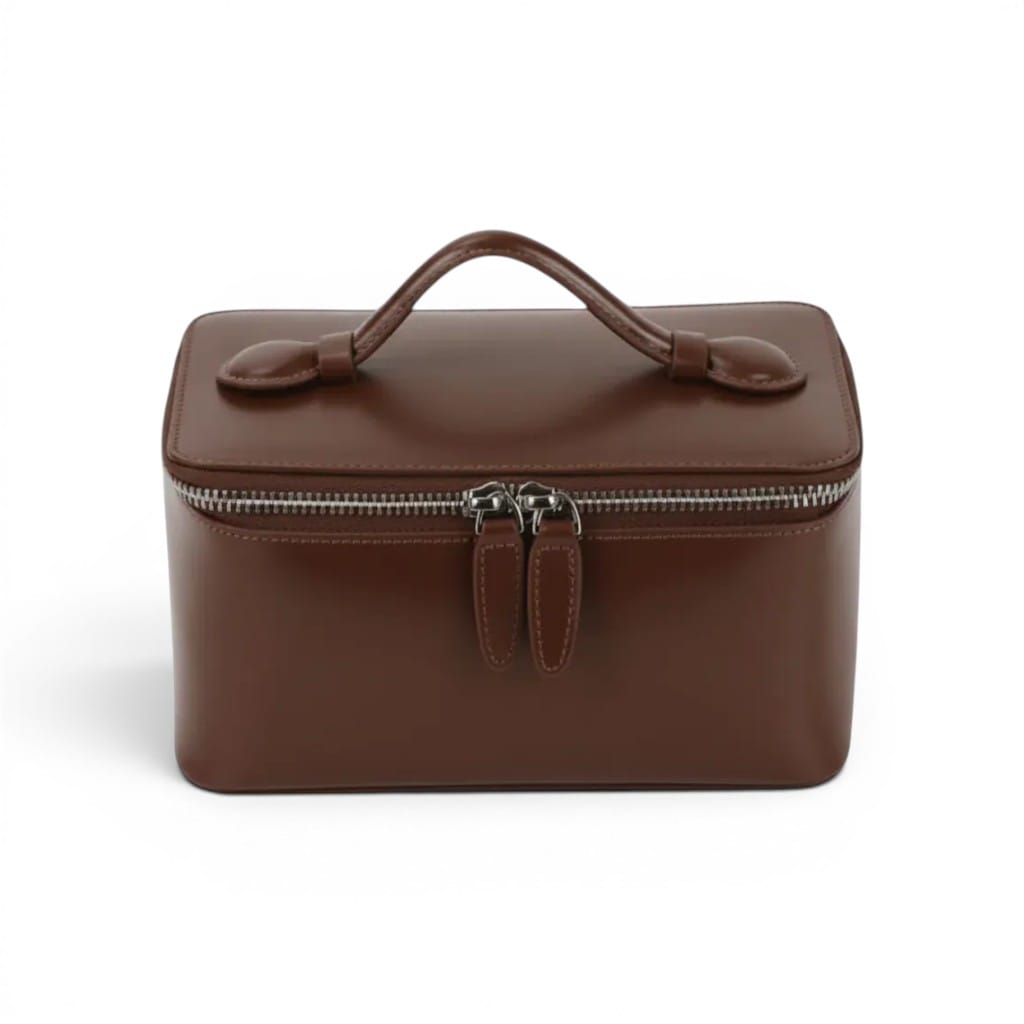 L'Alma | Trousse de Toilette Femme - Cuir Véritable Compact