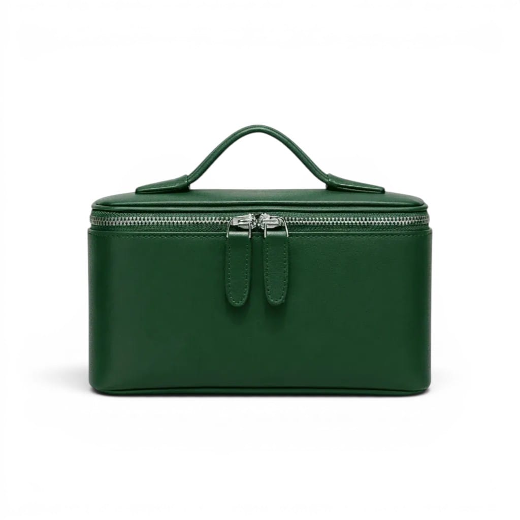 L'Alma | Trousse de Toilette Femme - Cuir Véritable Compact