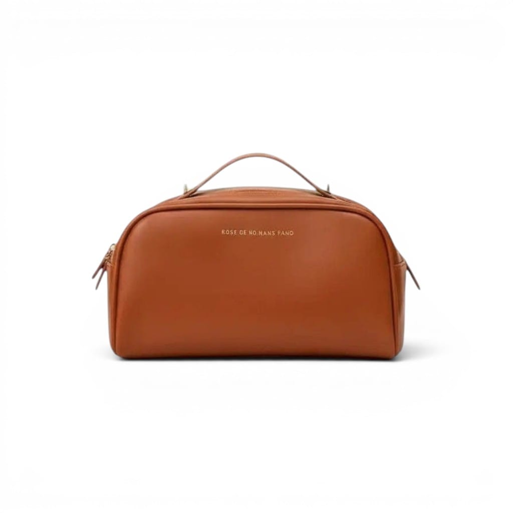 L'Apra | Trousse de Toilette Femme - Simili Cuir Grande Ouverture