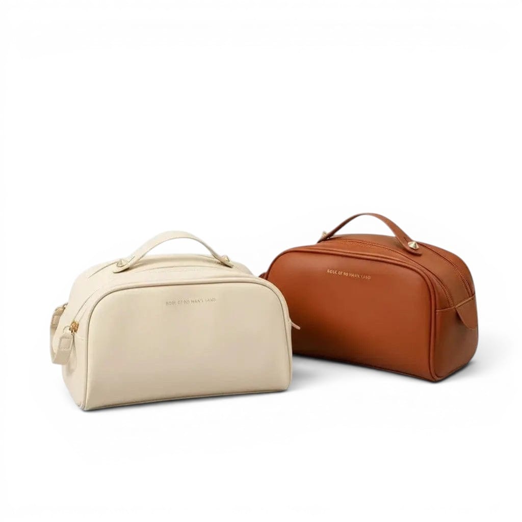 L'Apra | Trousse de Toilette Femme - Simili Cuir Grande Ouverture