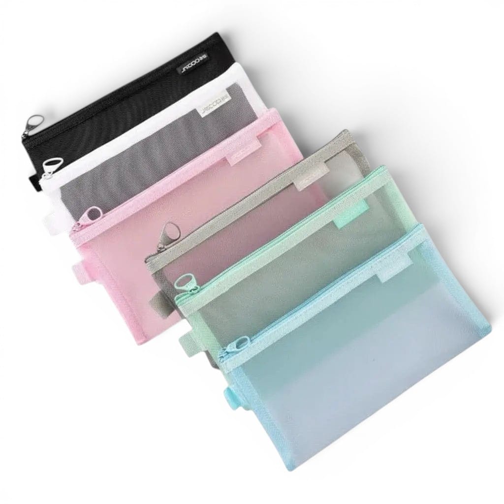 La Aeria | Trousse Mesh Transparente Compacte Légère