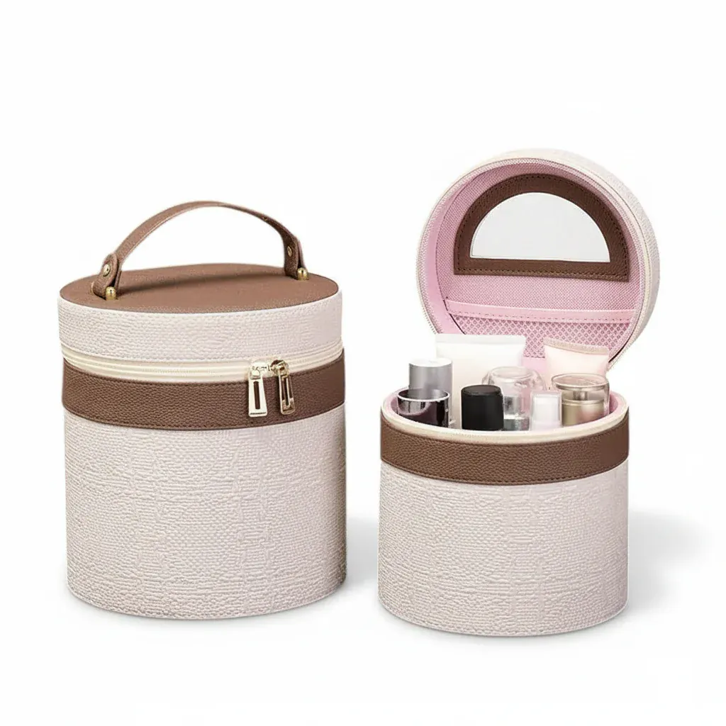 La Bolla | Vanity Ronde Maquillage PU Tressé Format Boule