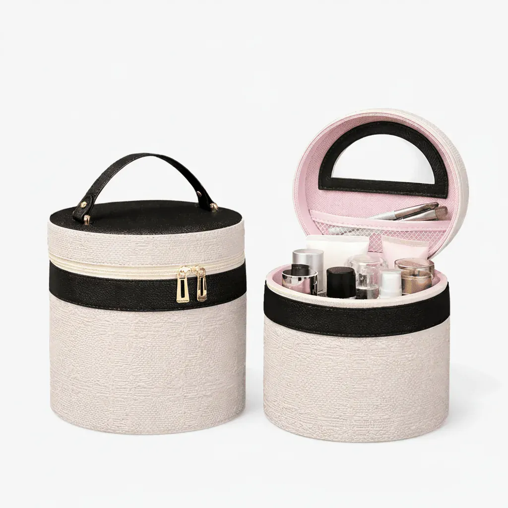 La Bolla | Vanity Ronde Maquillage PU Tressé Format Boule