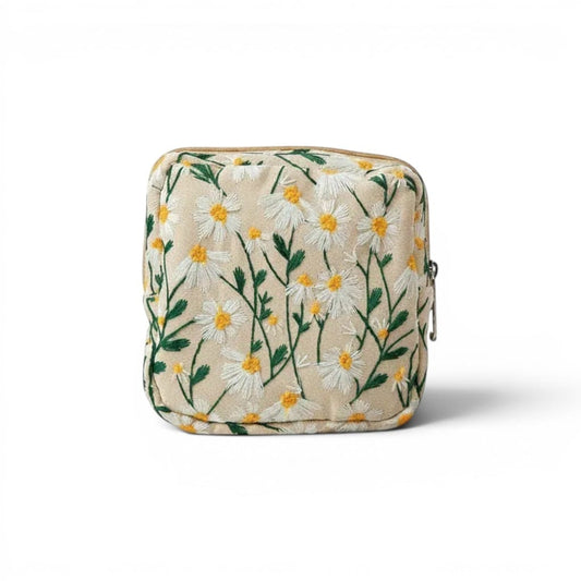La Brova | Trousse Maquillage Canvas Broderie Florale