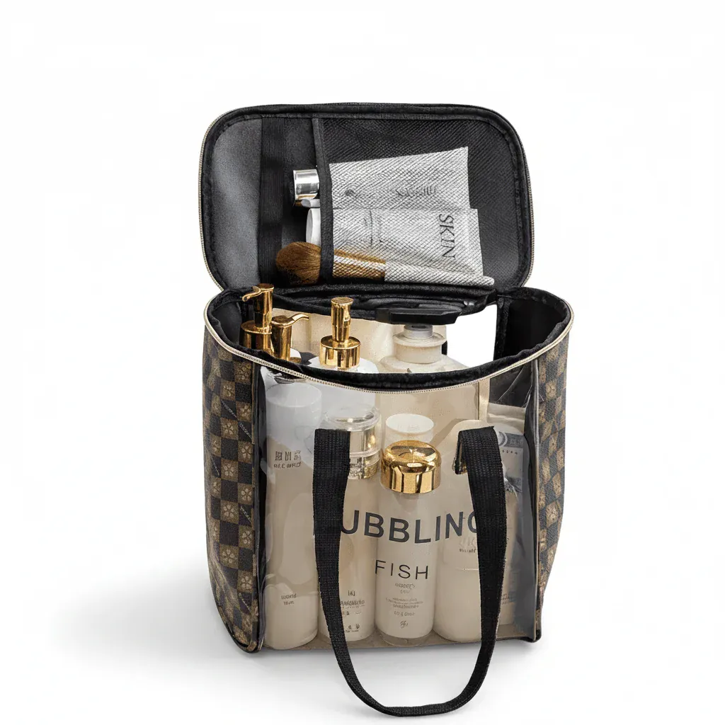 La Carvi | Trousse de Toilette PVC Carreaux Femme