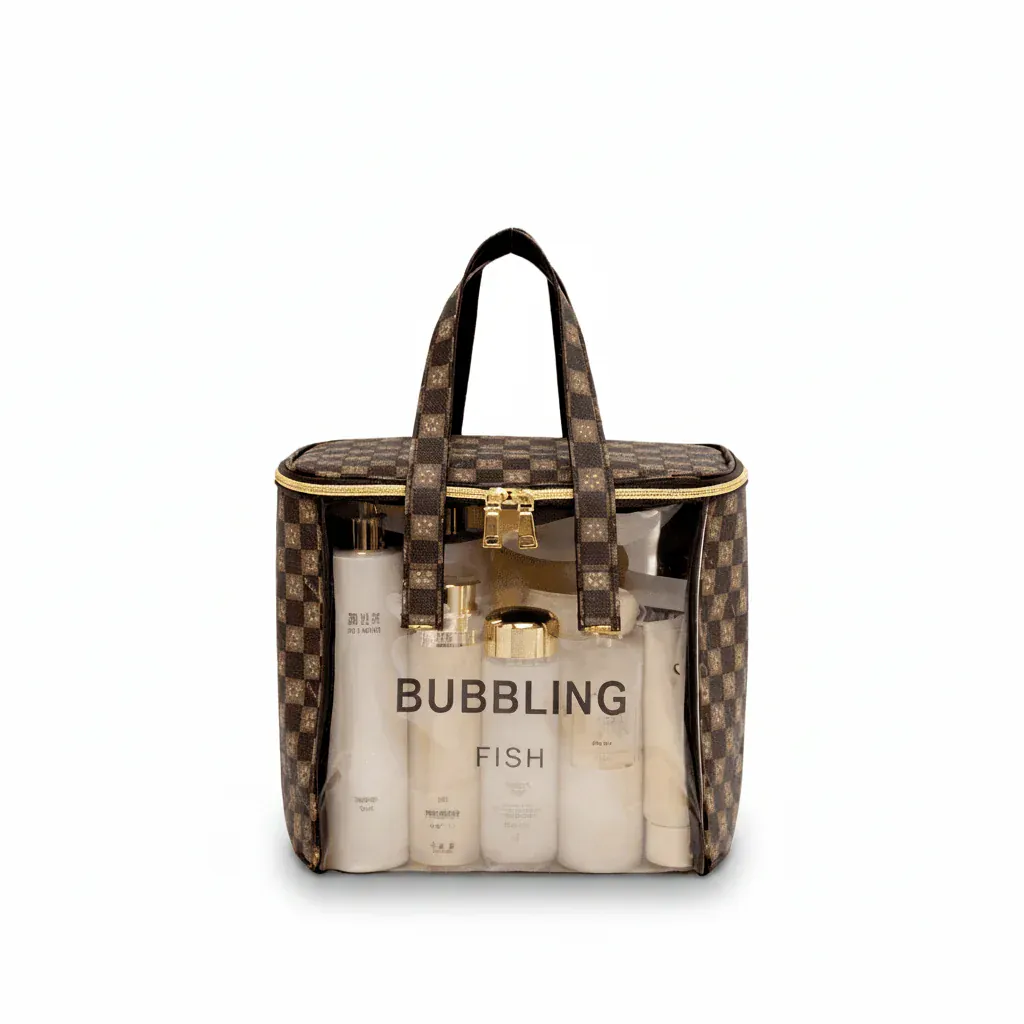 La Carvi | Trousse de Toilette PVC Carreaux Femme