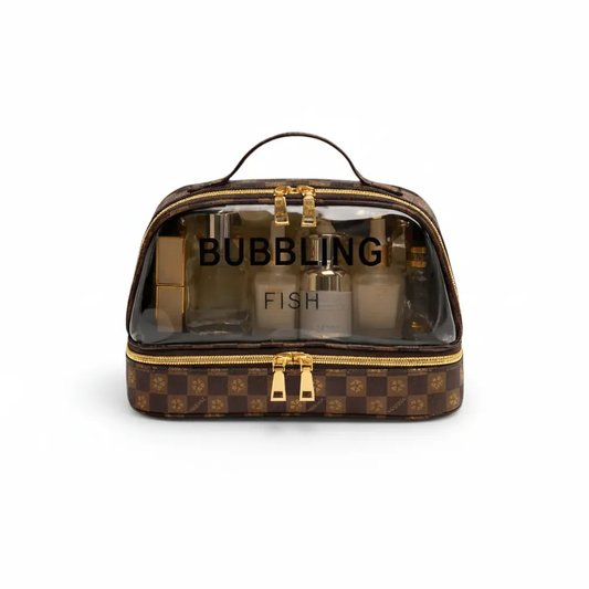 La Carvi | Trousse de Toilette PVC Carreaux Femme