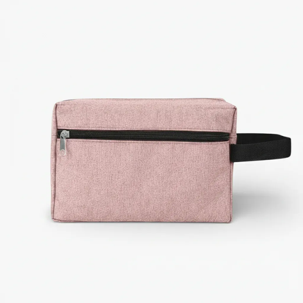 La Chino | Trousse Toilette Personnalisable Tissu Chiné Poche Zippe