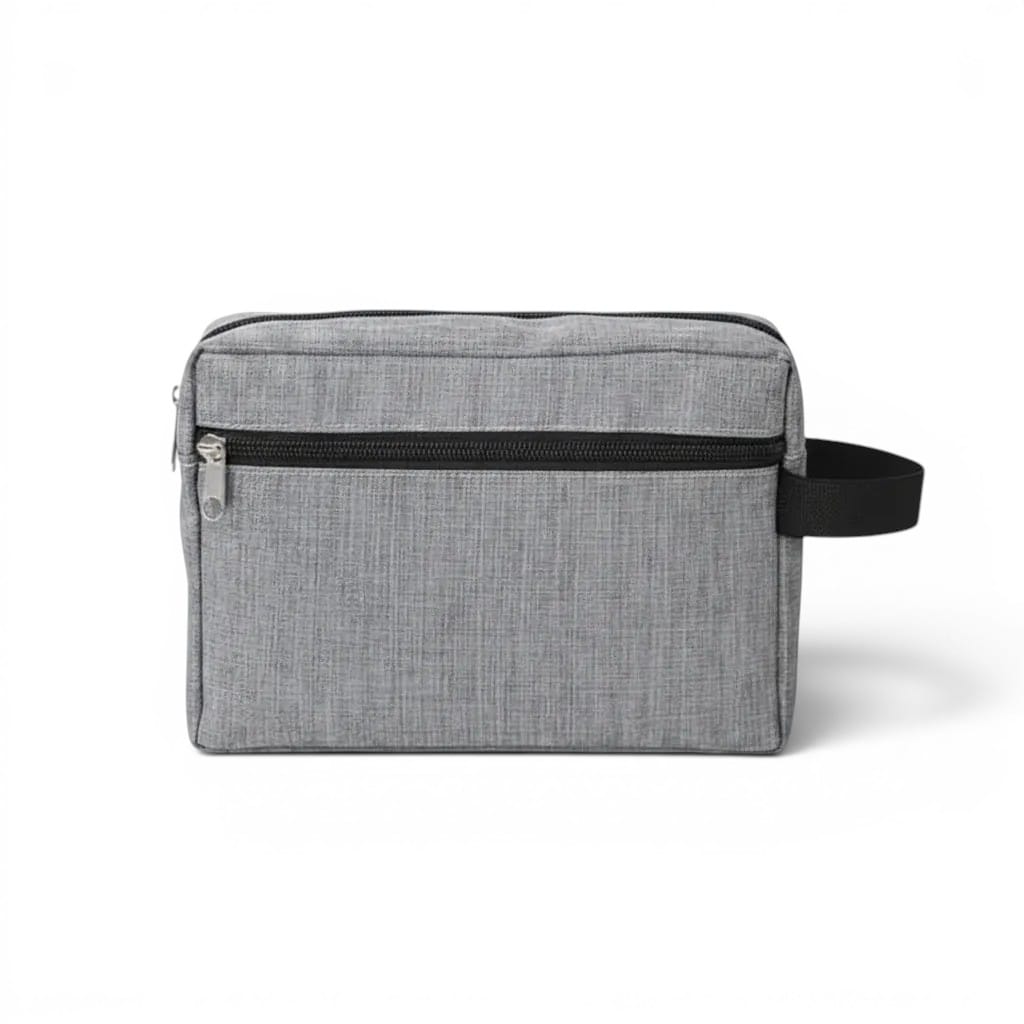 La Chino | Trousse Toilette Personnalisable Tissu Chiné Poche Zippe