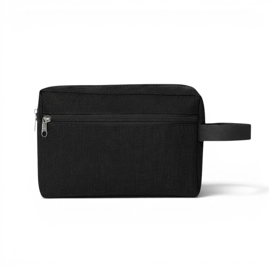 La Chino | Trousse Toilette Personnalisable Tissu Chiné Poche Zippe