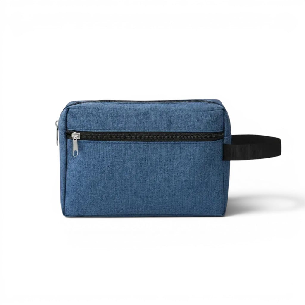 La Chino | Trousse Toilette Personnalisable Tissu Chiné Poche Zippe