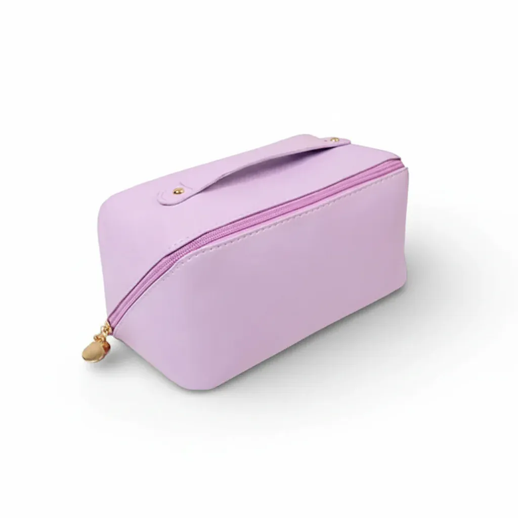 La Cuori | Trousse Toilette Personnalisable Cuir PU Poignée