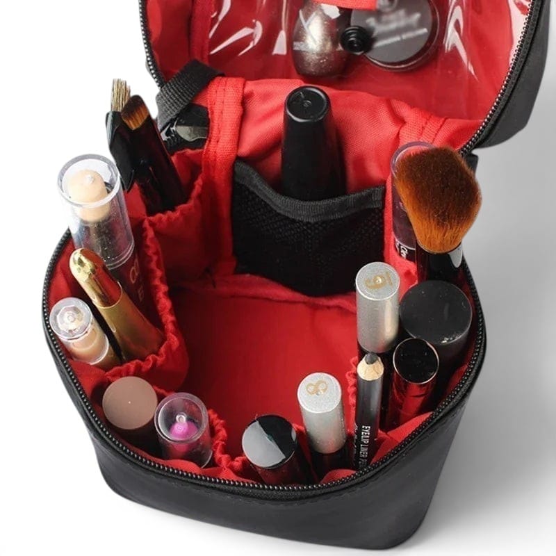 La Cylva | Trousse Maquillage Cylindrique Nylon Grande Capacité