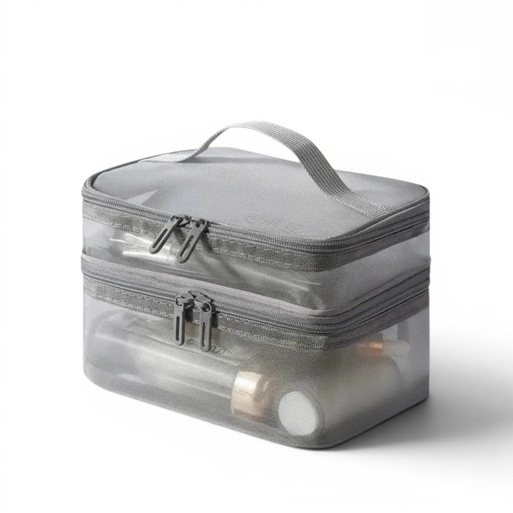La Dopi | Trousse Mesh 2 Étages Grande Capacité Pliable