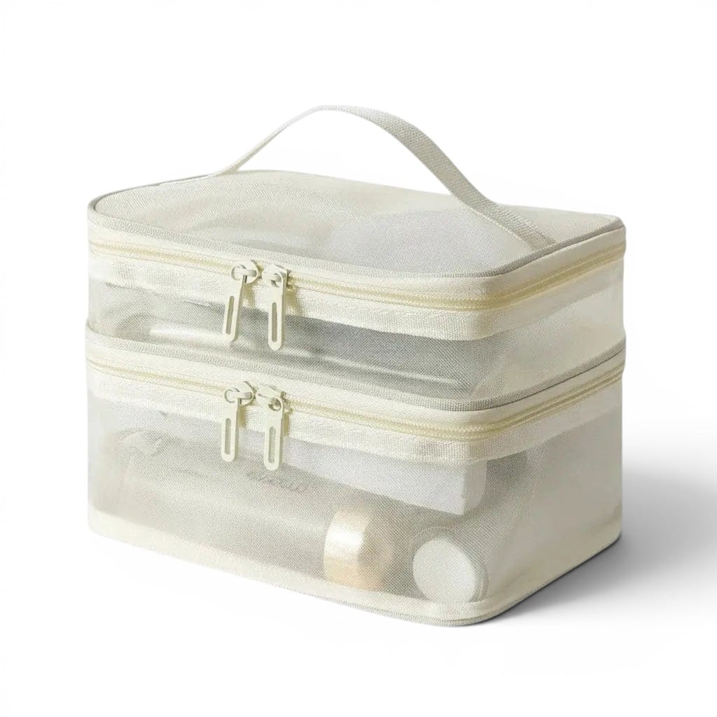 La Dopi | Trousse Mesh 2 Étages Grande Capacité Pliable