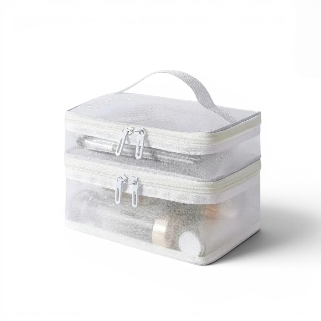 La Dopi | Trousse Mesh 2 Étages Grande Capacité Pliable
