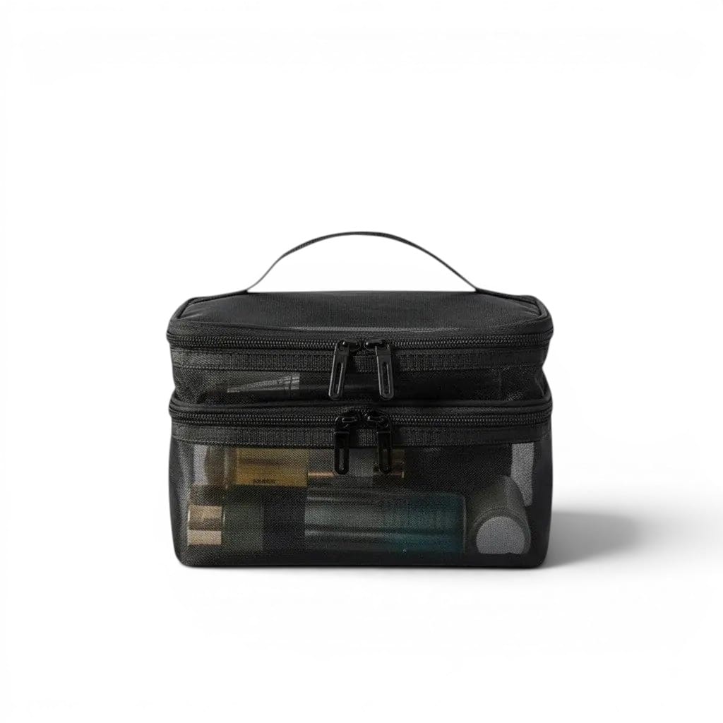 La Dopi | Trousse Mesh 2 Étages Grande Capacité Pliable