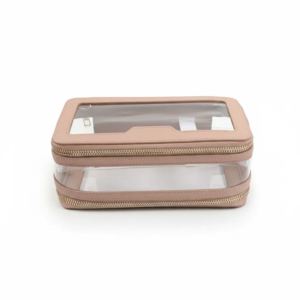 La Dupla | Trousse Transparente PU/TPU Double Compartiment Cabine