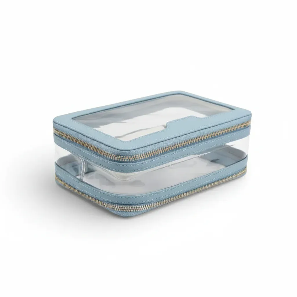 La Dupla | Trousse Transparente PU/TPU Double Compartiment Cabine