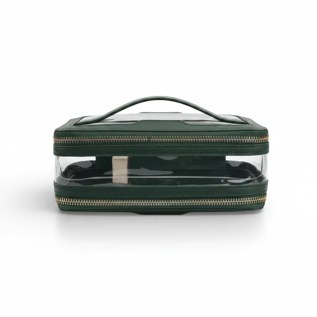 La Dupla | Trousse Transparente PU/TPU Double Compartiment Cabine