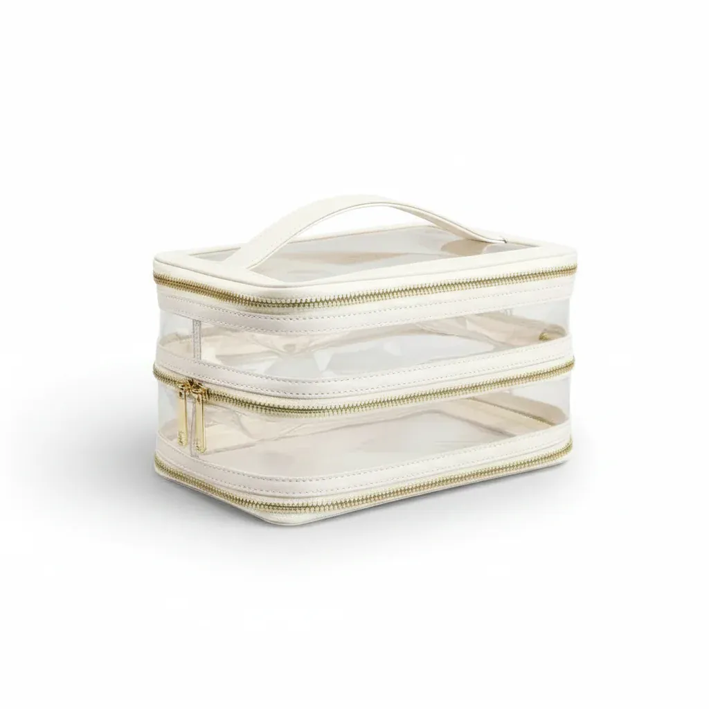 La Dupla | Trousse Transparente PU/TPU Double Compartiment Cabine