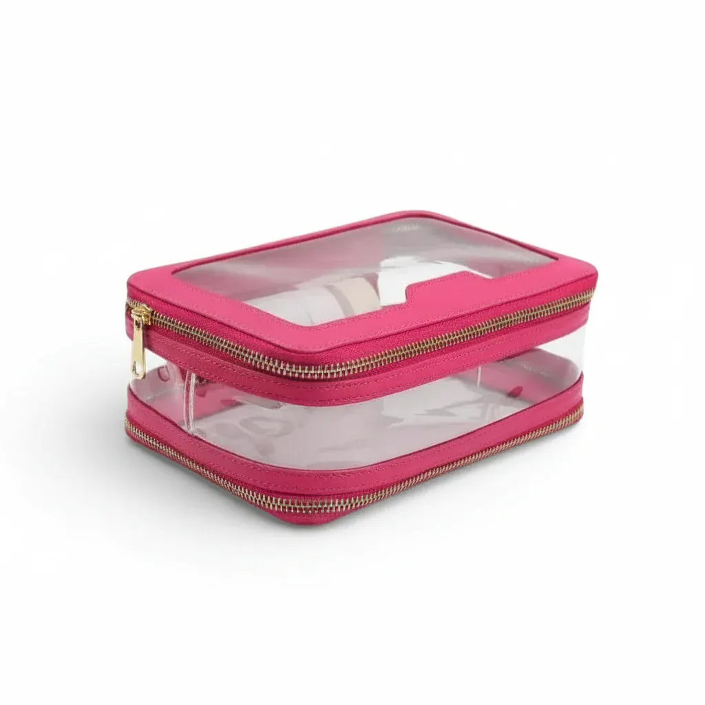 La Dupla | Trousse Transparente PU/TPU Double Compartiment Cabine