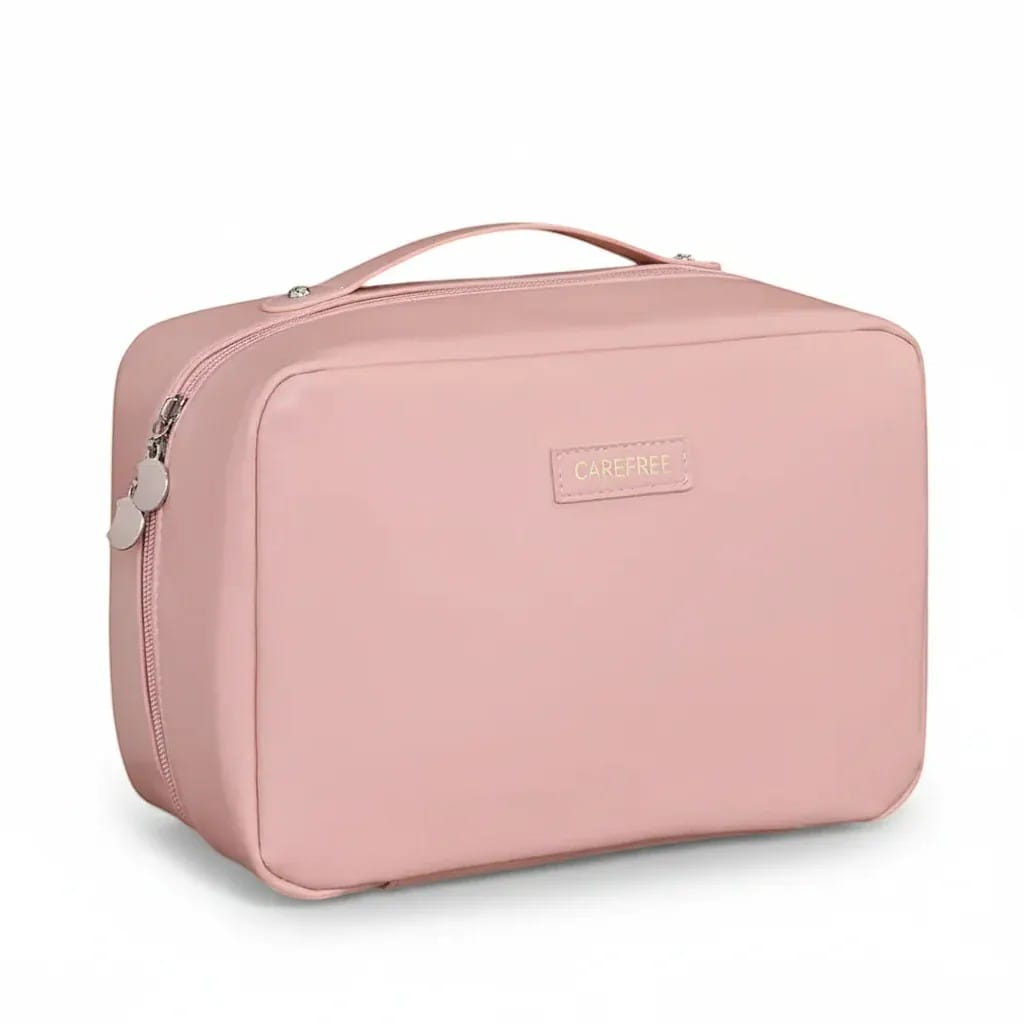 La Duzzi | Trousse Maquillage Cuir PU Double Zip Élégante