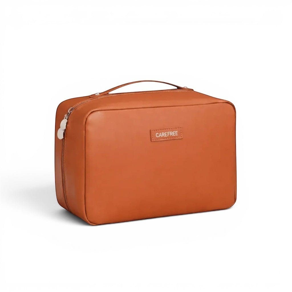 La Duzzi | Trousse Maquillage Cuir PU Double Zip Élégante